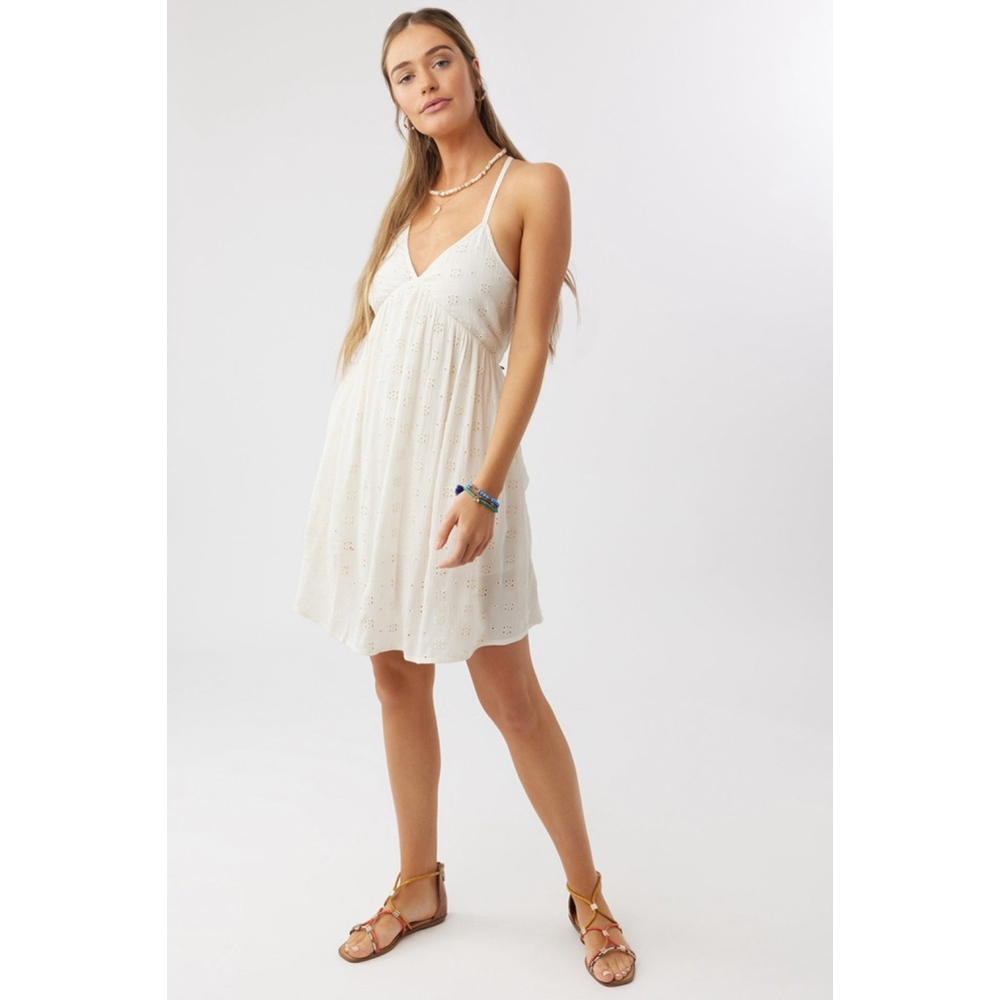 O'Neill Cream Eyelet Mini Dress